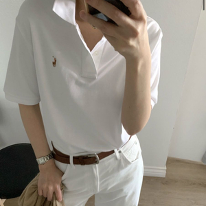 (새상품 정품)폴로 랄프로렌 보이즈 카라티 화이트XL 이미지