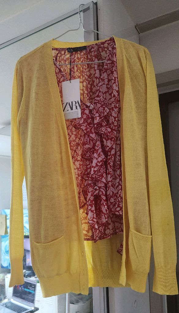 자라 블라우스 (새제품)과 가디건 2벌값. ~에눌.최저가 이미지