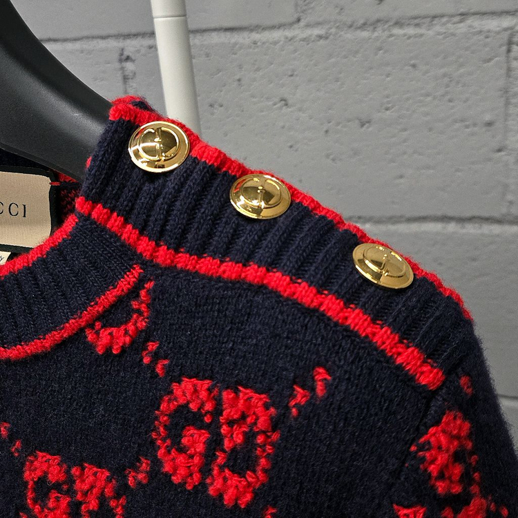 백화점판 / 구찌 GG 자카드 부클레 금장 니트 스커트 셋업 여성S 이미지