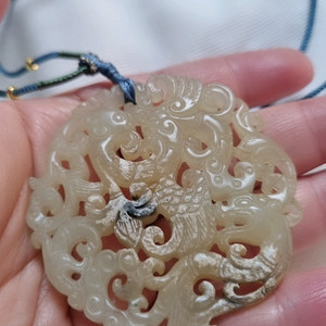 천연옥 옥패 비취 펜던트 옥목걸이 이미지