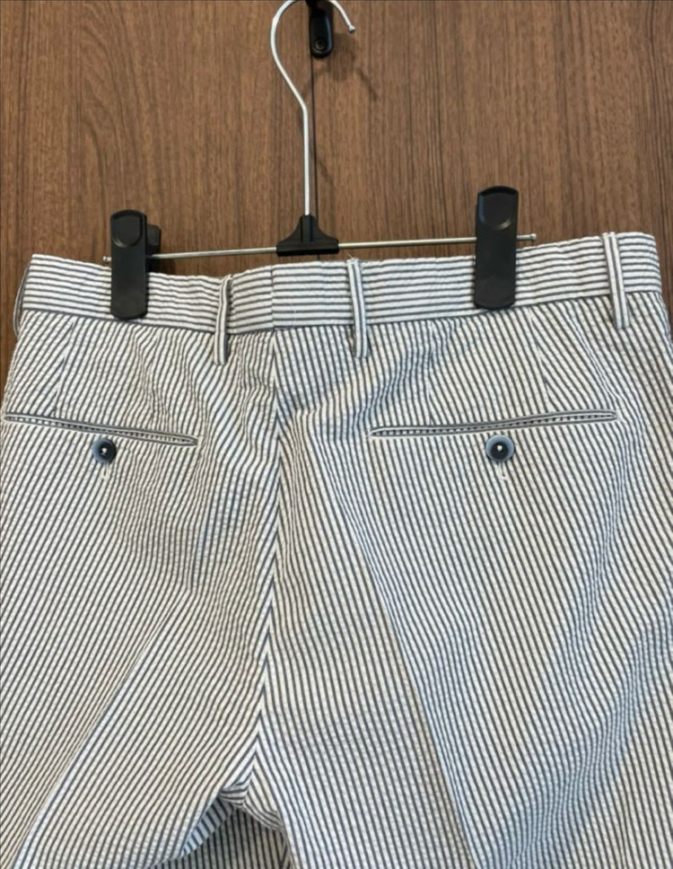 MAN ON THE BOON 맨온더분 스트라이프 면바지 이미지