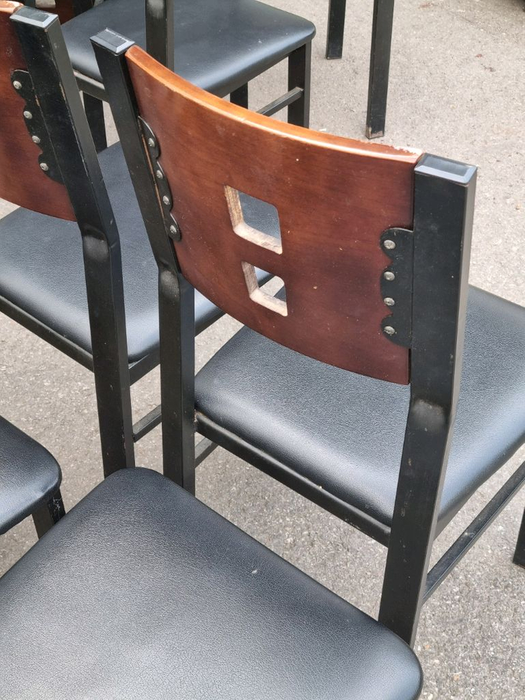 검은색 중고 식당 의자 29개 이미지