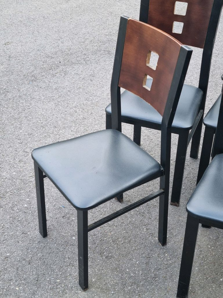검은색 중고 식당 의자 29개 이미지