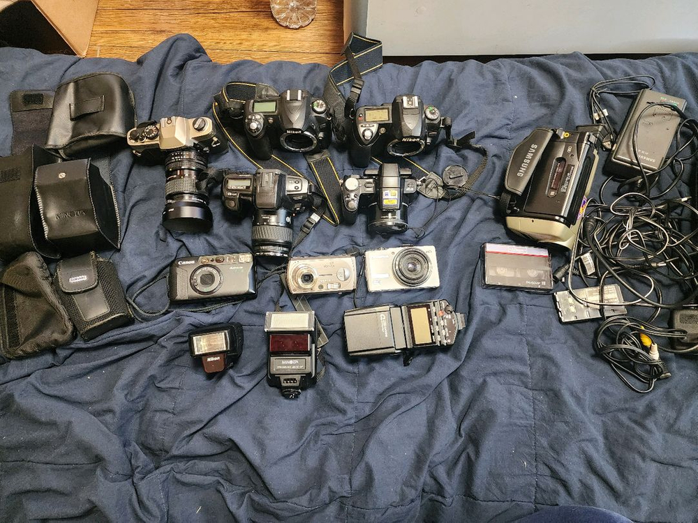 필름카메라 & DSLR 카메라 세트 이미지