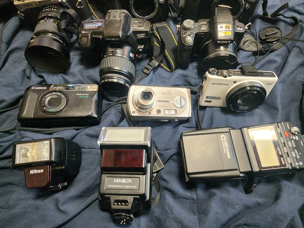 필름카메라 & DSLR 카메라 세트 이미지