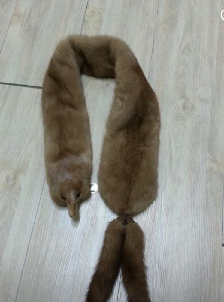 명품 알라스카 수입 진도모피(정품)천연 밍크털 목도리 머플러 윤기좔좔 우산 양산 핸드폰 악세사리 주얼리 이미지