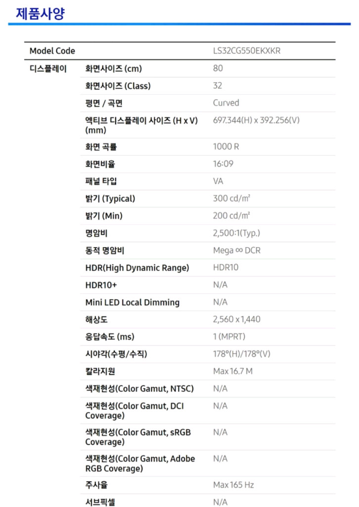 부산 삼성 게이밍 모니터 오디세이 G5 32cg550 이미지