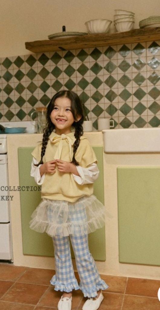 미라이키 면니트 후드조끼 새상품 (7-9세) 이미지