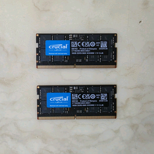 마이크론 크루셜 노트북 램 Crucial DDR5 5600MHz 32GB (16*2) 이미지