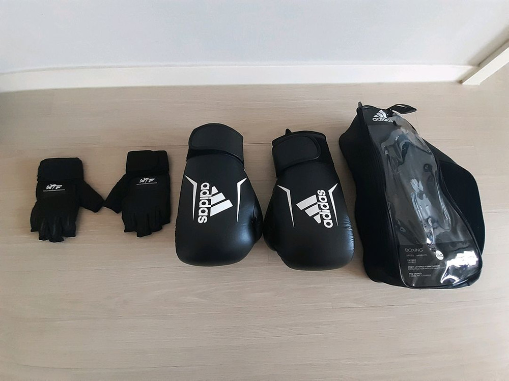 아디다스 복싱 글러브, wtf 오픈 핑거 글러브 팝니다 이미지