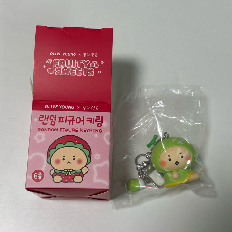 올리브영 망그러진곰 피규어 키링 멜론 이미지