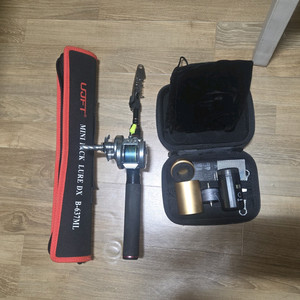 론즈 dbc-2 릴 + 접이식 낚시대 세트 팝니다. 이미지