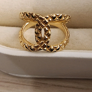 18k 옐로우골드 반지 이미지