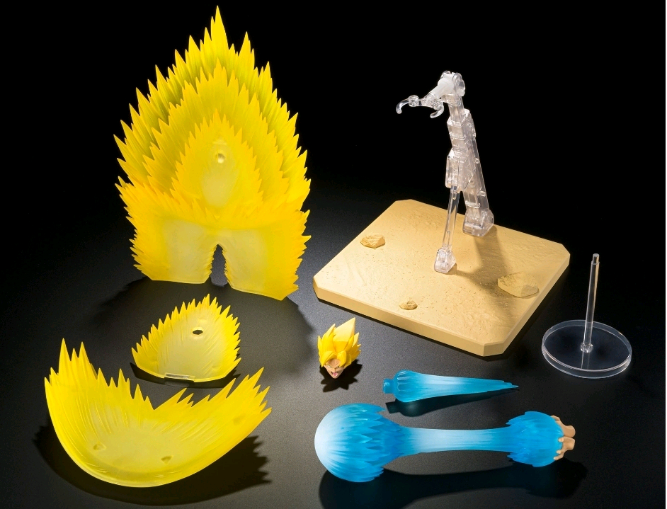 미개봉 Shf 드래곤볼 손오공 이펙트 파츠 세트 + 슈퍼사이아인 풀파워 손오공 미개봉 판매합니다 이미지