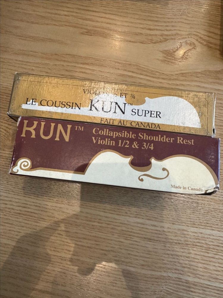 미사용2개 쿤 바이올린 어께받침 1/2 & 3/4 이미지