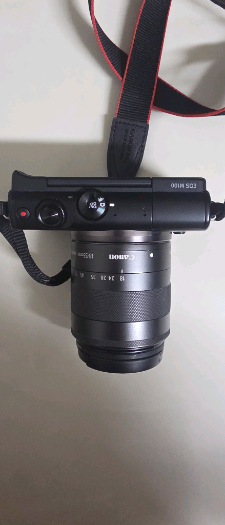 캐논 미러리스 카메라 eos m100 + 18-55mm 렌즈 이미지