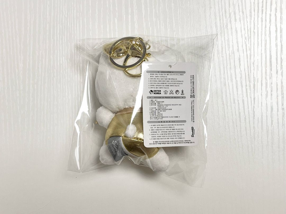 산리오 헬로키티 골드하트 키링 새상품 이미지