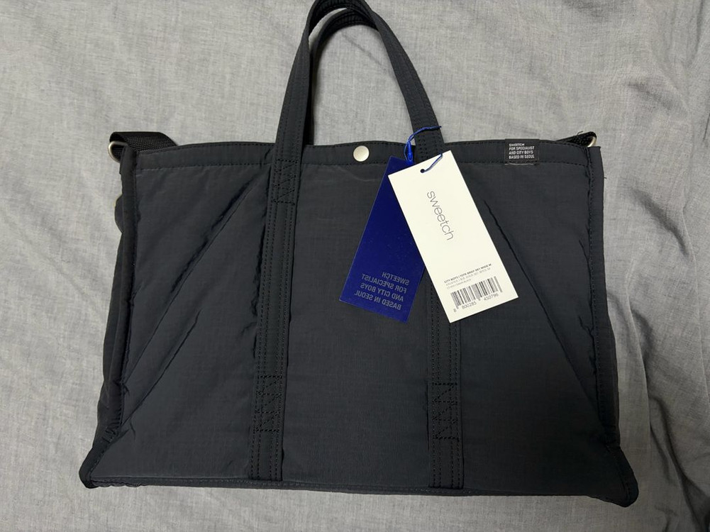 스위치 토트 브리프 001 와이드 M 백팩 블랙 가방 (WEATHERED) 이미지