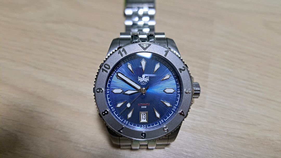 포이보스 보이저 Phoibos Voyager 블루 선레이 메탈시계 이미지