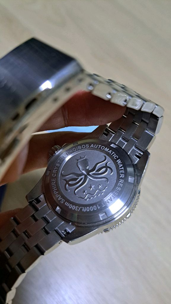 포이보스 보이저 Phoibos Voyager 블루 선레이 메탈시계 이미지