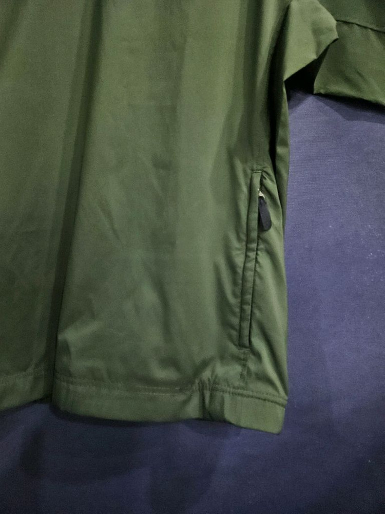 아디다스 올드스쿨 다크그린 남성 오버핏 95~100 브이넥 바람막이 웜업 이미지