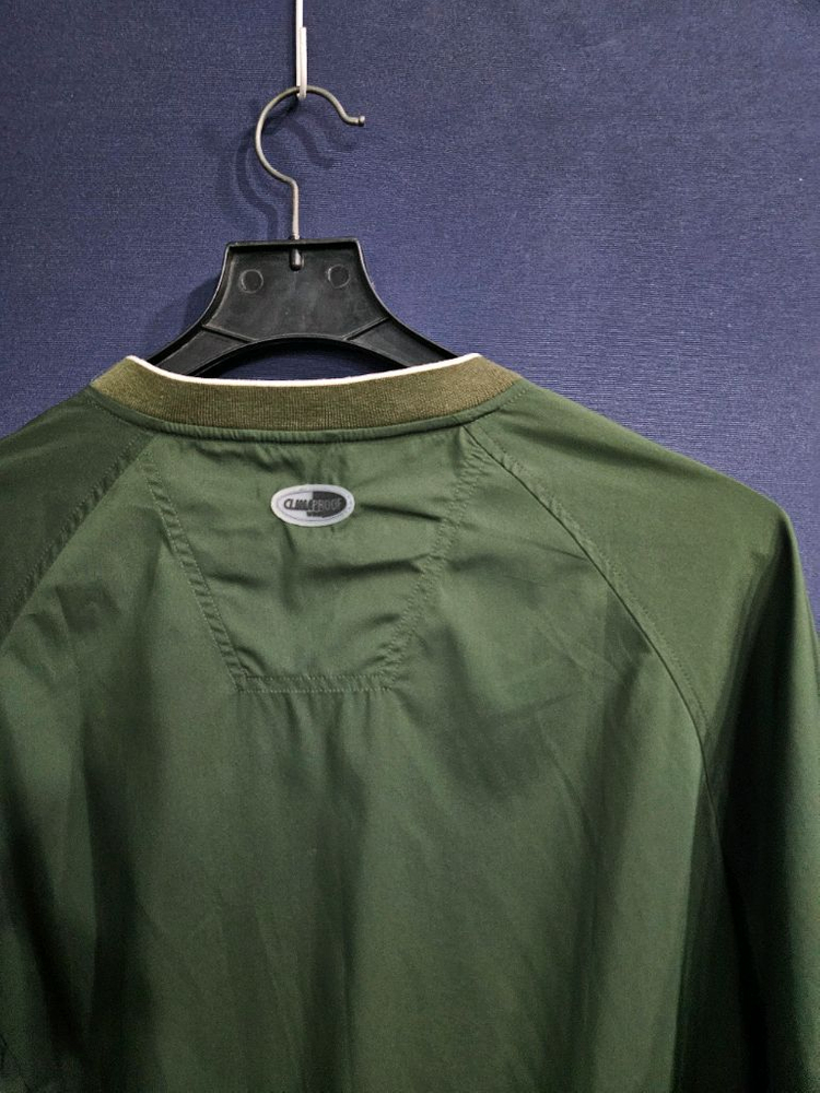 아디다스 올드스쿨 다크그린 남성 오버핏 95~100 브이넥 바람막이 웜업 이미지