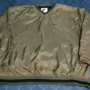 (90s) 나이키 올드스쿨 솔로스우시 풀오버 우븐 웜업 올리브 (L) 이미지