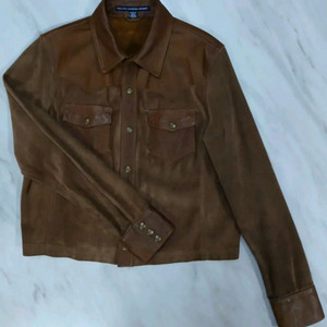 [비싼겁니다 정품] 폴로 랄프로렌 스포츠 셔츠형 가죽자켓 L 사이즈 (발망 아미리 디스쿼어드2) 이미지