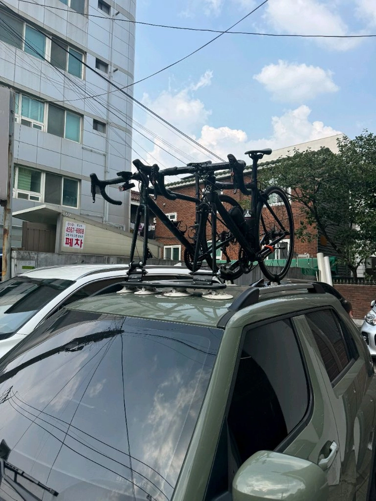 씨써커 차량용 자전거 캐리어 2대분 팝니다(림브2+디스크어댑터) 이미지