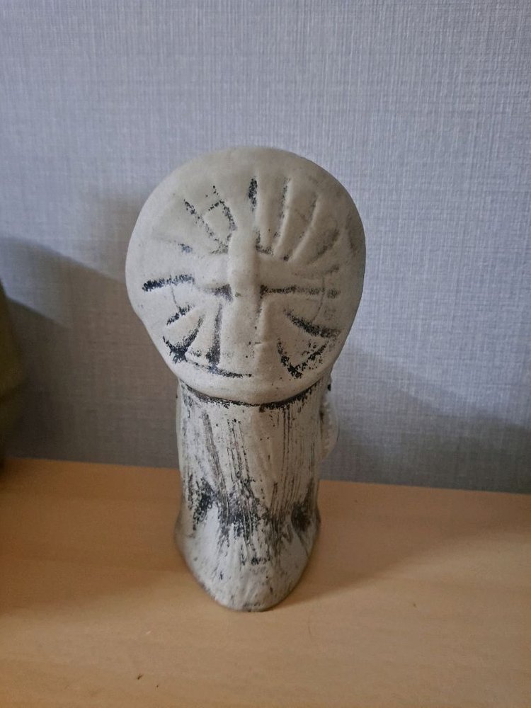 일본풍 너구리 도자기 장식상 (인테리어 소품) 이미지