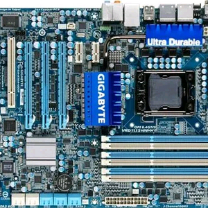 X58 보드 + 6코어 CPU(GA-X58-UD3R/백패널 없음) 이미지