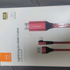 맥도도 라이트닝 to HDMI 케이블 2M 이미지