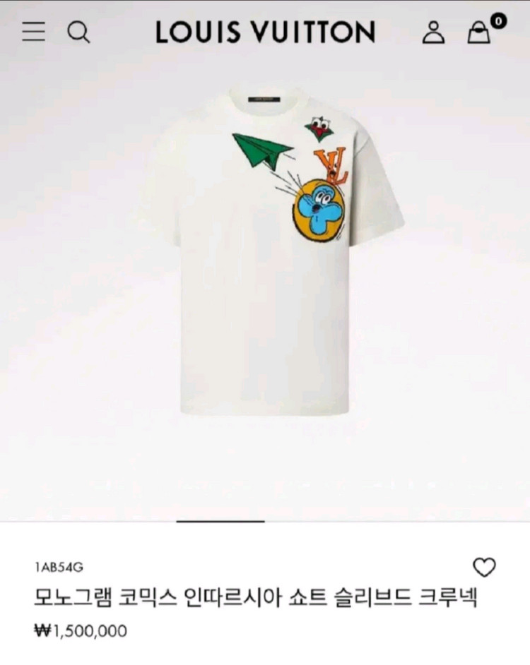 [파격가 미사용 새상품 남여공용] 루이비통 반팔 니트 L 사이즈 (샤넬 구찌 프라다 펜디 에르메스 디올) 이미지