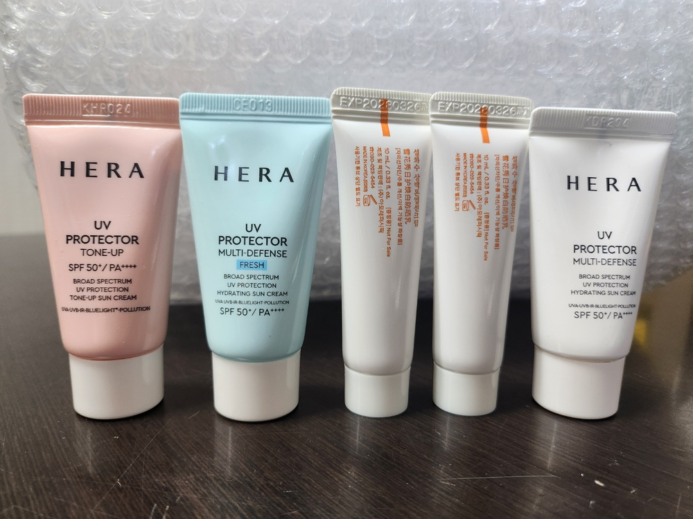 [특가중]설화수선크림샘플 상백선크림 상백톤업선크림 헤라선크림샘플 UV 톤업선크림 멀티디팬스 리프레싱폼50ml 이미지