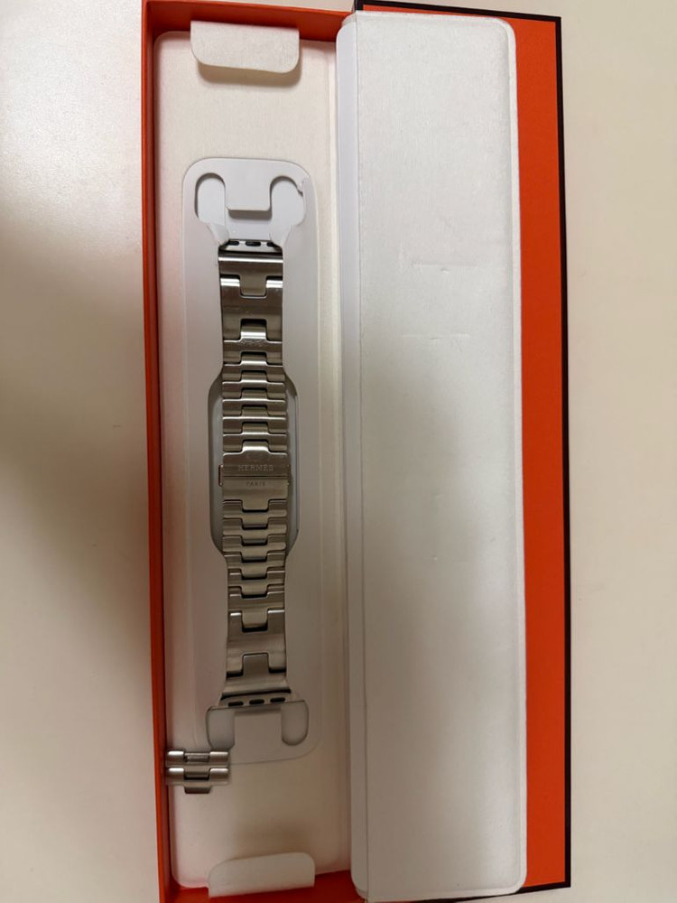 애플워치 에르메스 사티네 H L사이즈 메탈 스트랩 이미지