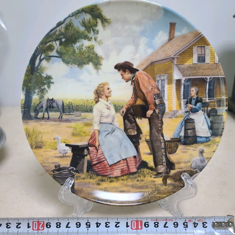 다양한 미국 엔틱 도자기 접시 장식 이미지