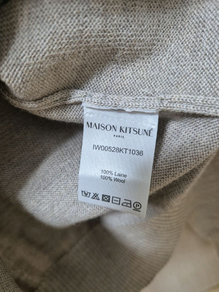 (제니착용)메종키츠네 여성 칠랙스 울 가디건 폭스 헤드 니트 이미지