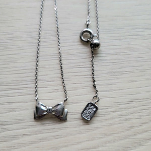 넘버링 리본 목걸이 (실버) 20만원 이미지