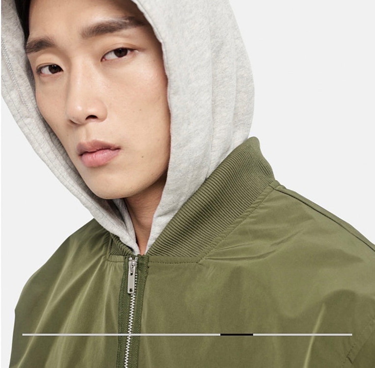 [M] 나이키 에센셜 라인드 봄버 자켓 바람막이 이미지
