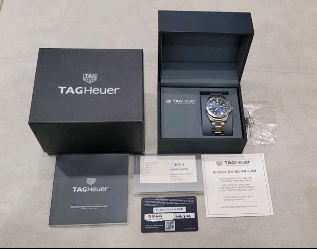 태그호이어 아쿠아레이서 300 41mm 쿼츠 청판 이미지