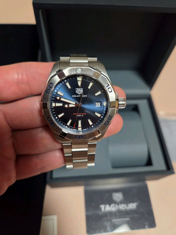 태그호이어 아쿠아레이서 300 41mm 쿼츠 청판 이미지