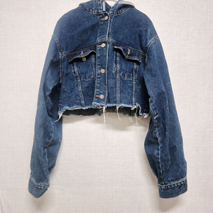 후드 데님 청자켓 이미지