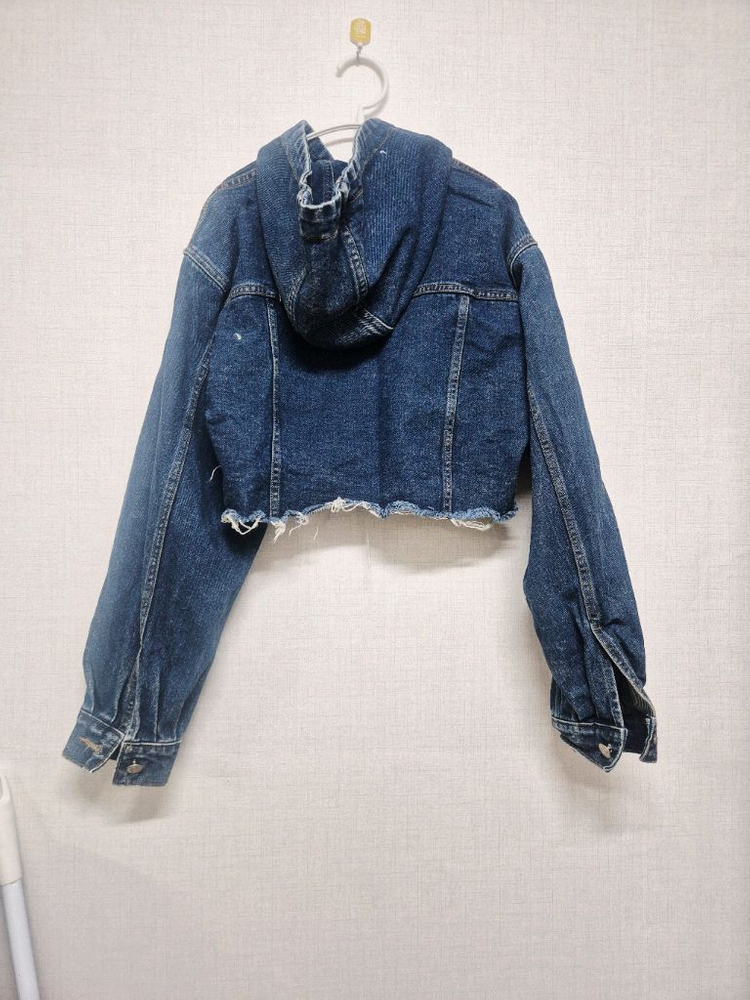 후드 데님 청자켓 이미지
