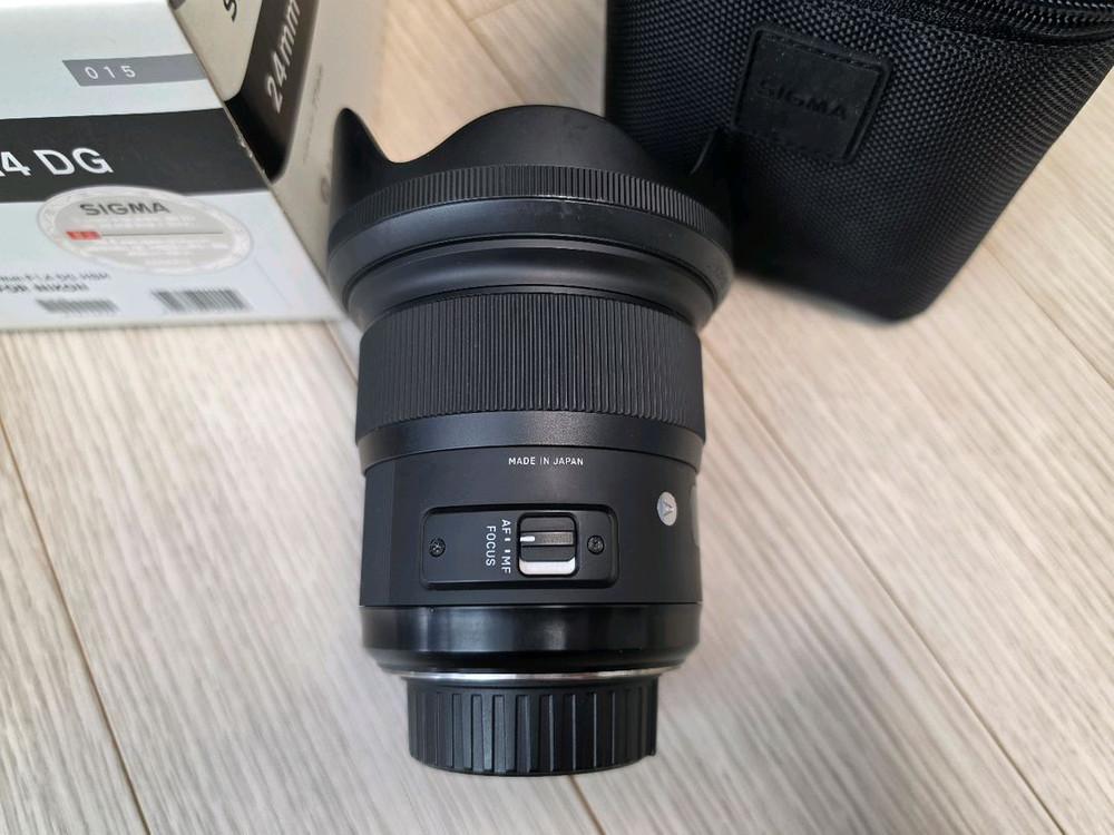 시그마 아트이사식 a 24mm f1.4 dg 니콘마운트 렌즈 판매합니다 이미지