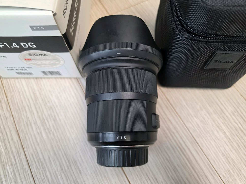 시그마 아트이사식 a 24mm f1.4 dg 니콘마운트 렌즈 판매합니다 이미지