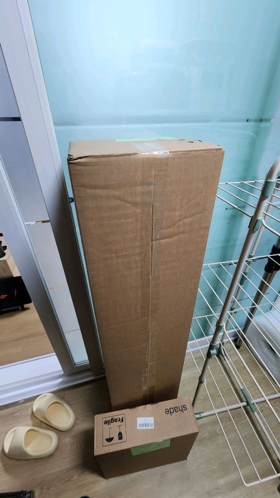 미개봉 잭슨카멜레온 콘 플로어 램프(cone floor lamp,아이보리) 이미지