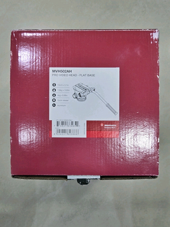 (신품)맨프로토 MVH502AH Pro 비디오 카메라 헤드 이미지