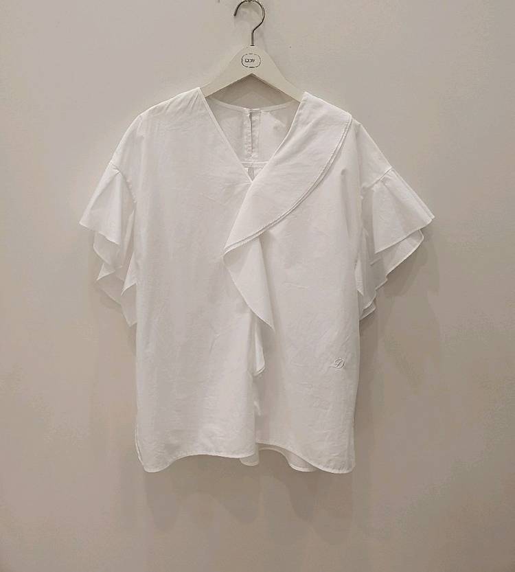 듀엘 프릴 셔츠 블라우스 이미지