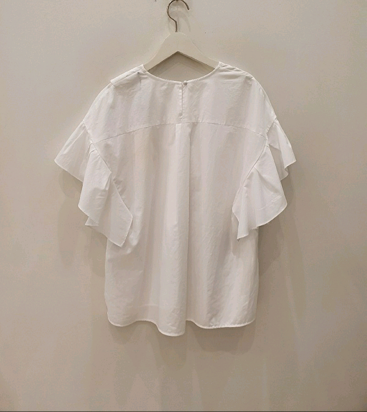 듀엘 프릴 셔츠 블라우스 이미지