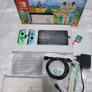 닌텐도 스위치 동물의숲 에디션 풀박스 깨끗함 이미지